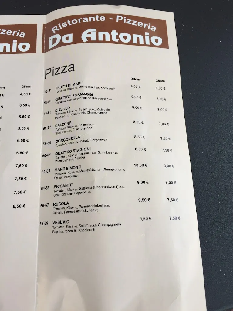 Menu_Da Antonio_Neuenkirchen_immagine_2