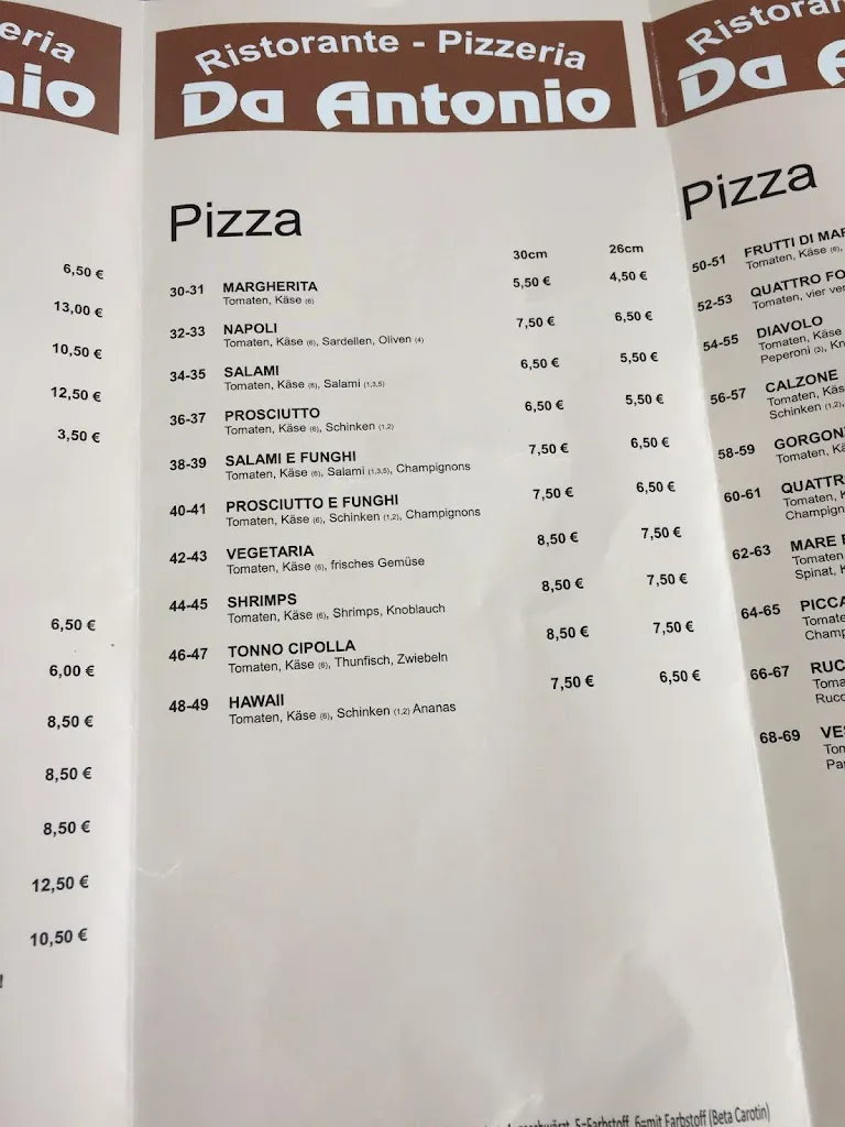 Menu_Da Antonio_Neuenkirchen_immagine_4