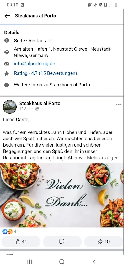Menü_Steakhaus Restaurante Al Porto _Neustadt-Glewe_Bild_2