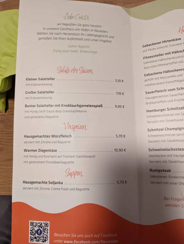 Menu_Gasthaus Am Hafen_Neukalen_immagine_1