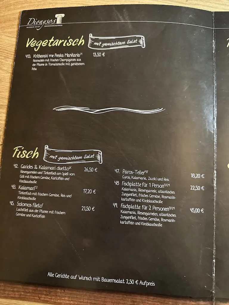 Menü_Restaurant Dionysos_Feuchtwangen_Bild_3