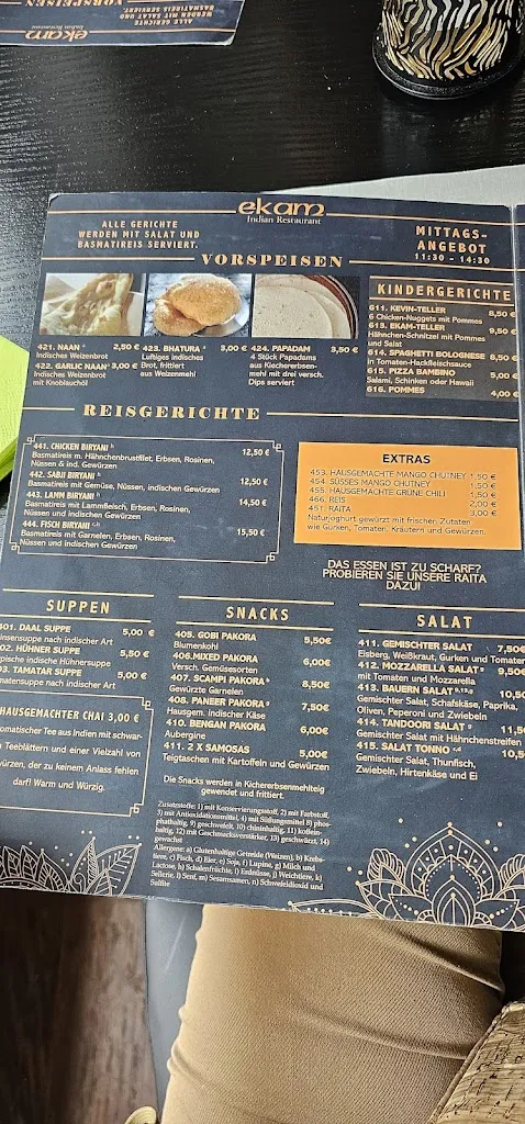 Menu_Indisches Restaurant Ekam Malchow_Malchow_immagine_3