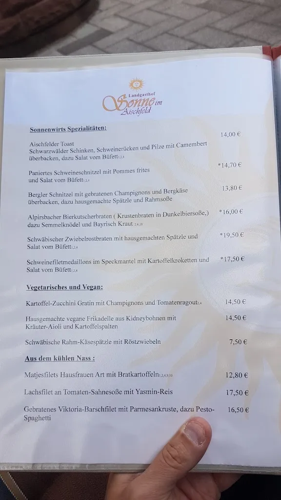 Menu_Alpirsbach Landgasthof Sonne_Alpirsbach_image_1