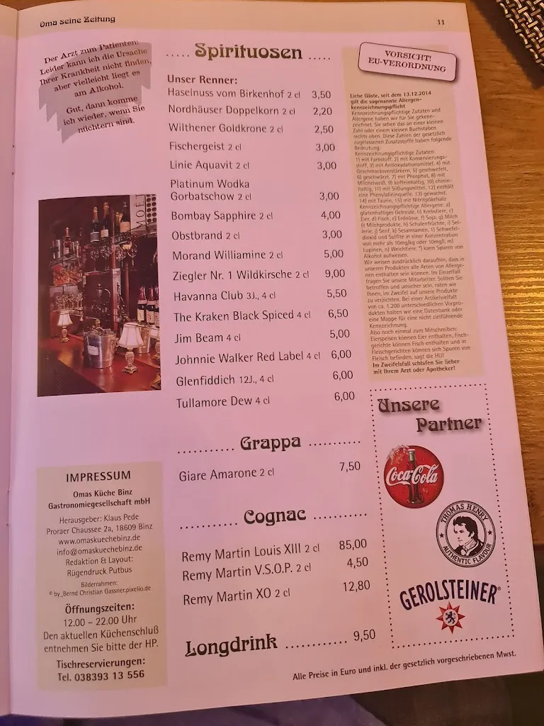 Menu_Oma's Küche & Quartier_Binz_immagine_2