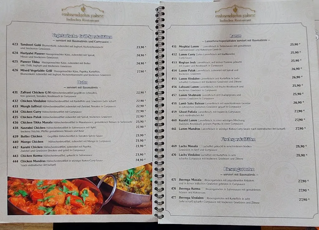 Menu_Maharadscha Palace_Binz_immagine_1