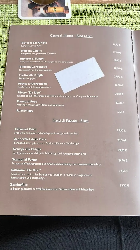 Menu_Restaurant & Pizzeria da Rico_Zinnowitz_immagine_1