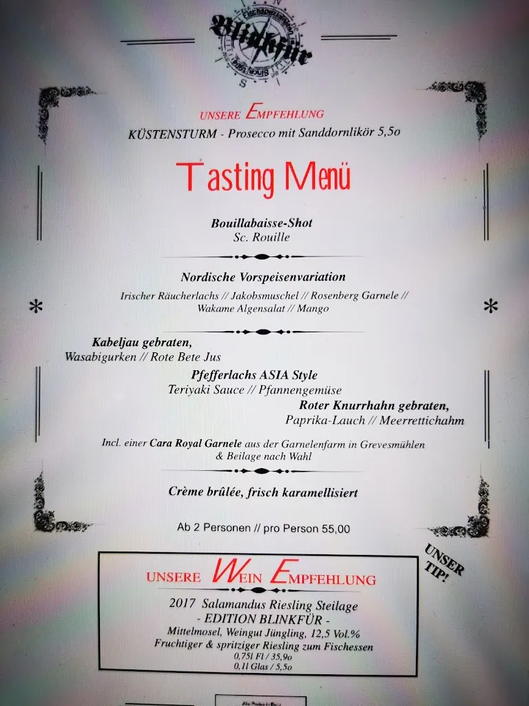 Menu_Fischrestaurant Blinkfür_Boltenhagen_immagine_1