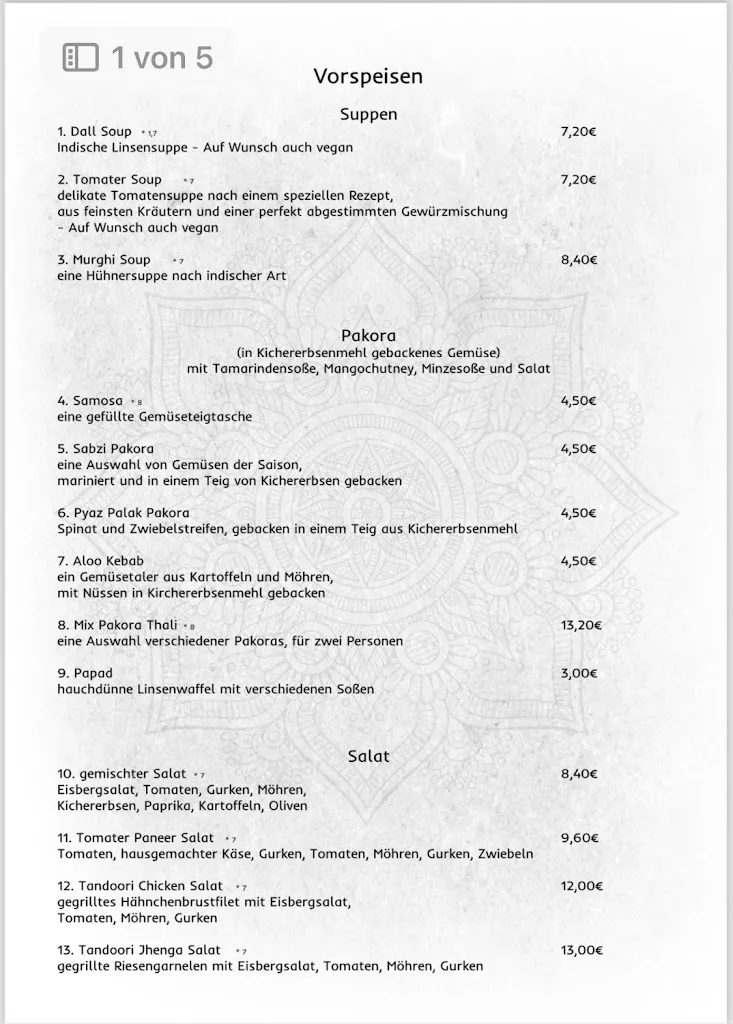Menu_Goa Indisches Restaurant_Boltenhagen_image_4