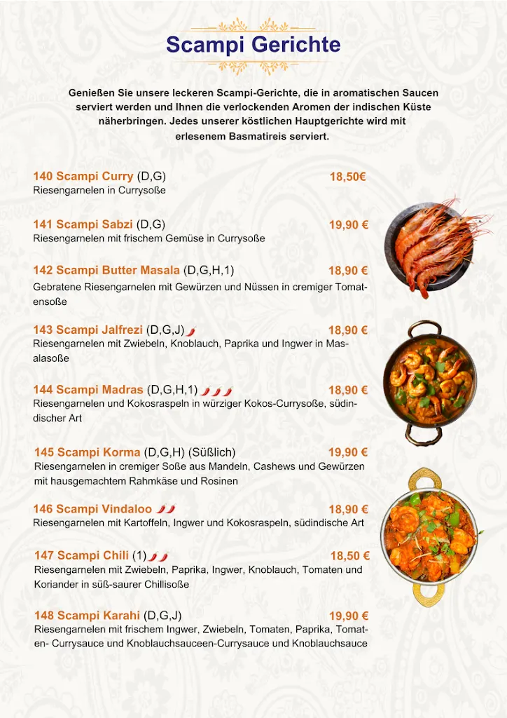 Menu_Taj Mahal Indisches Restaurant In Neustrelitz_Neustrelitz_image_1