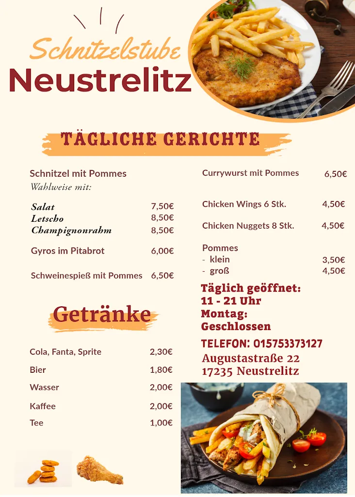 Menu_Schnitzelstube Neustrelitz_Neustrelitz_image_1