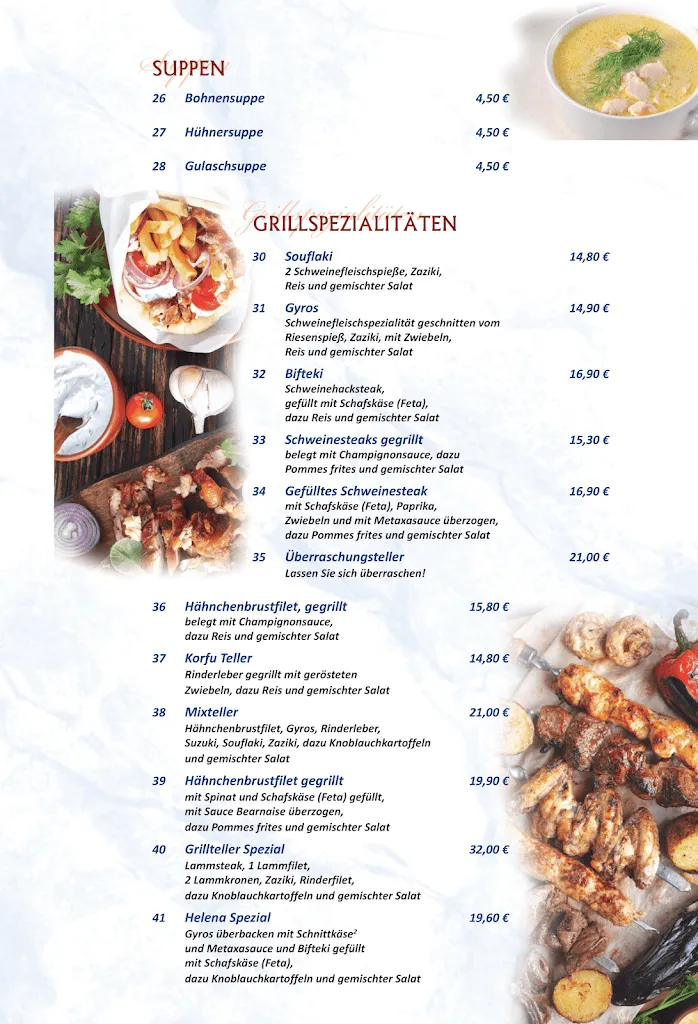 Menu_Helena - Griechische Spezialitäten_Neustrelitz_immagine_1