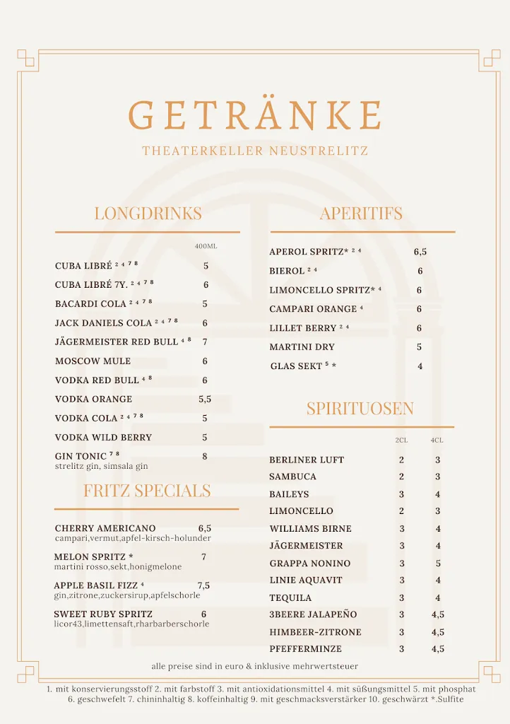 Menu_Theaterkeller Neustrelitz_Neustrelitz_immagine_2