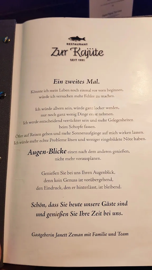 Menu_Zur Kajüte Fischrestaurant_Sellin_immagine_3