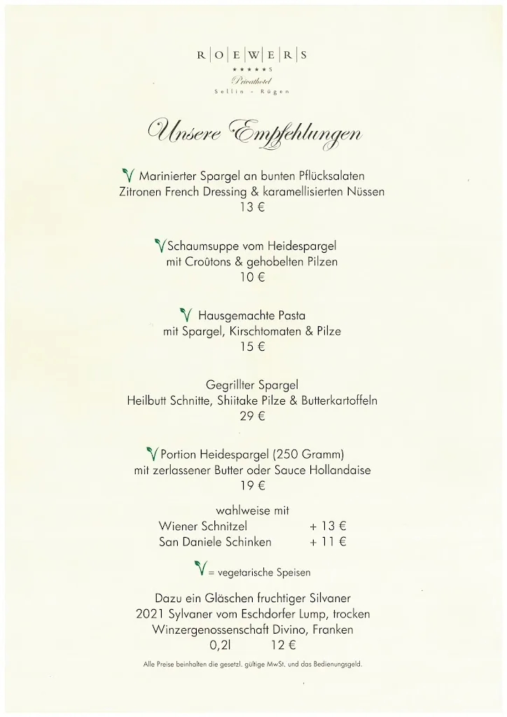 Menu_Restaurant Ambiance im ROEWERS Privathotel & Spa_Sellin_image_1