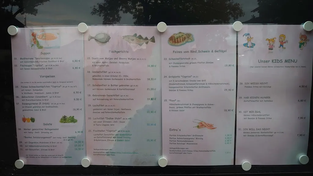 Menu_Restaurant Caprice_Göhren_immagine_1