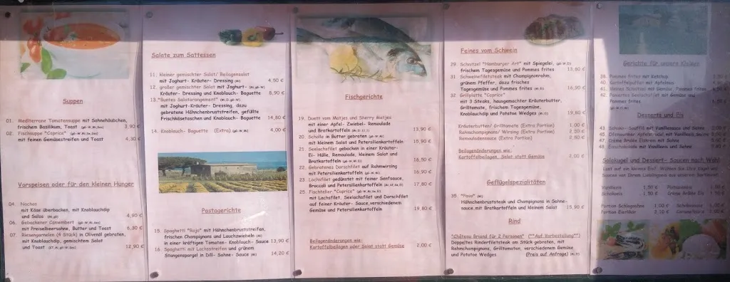 Menu_Restaurant Caprice_Göhren_immagine_3