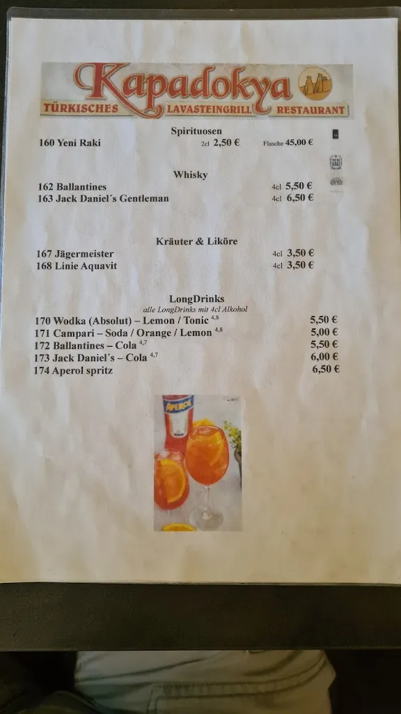 Menu_Kapadokya Restaurant_Göhren_immagine_4