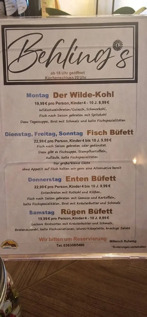 Menü_Gaststube Behling*s_Mönchgut_Bild_3