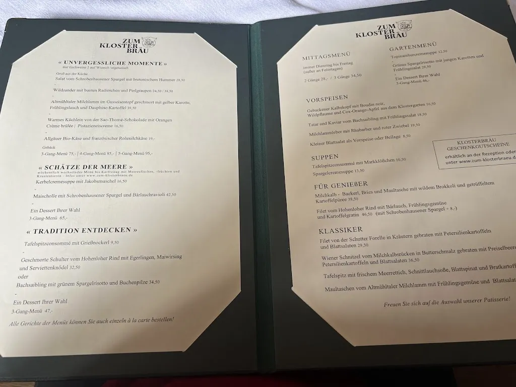 Menu_Historische Gaststuben zum Klosterbräu_Donau_image_4