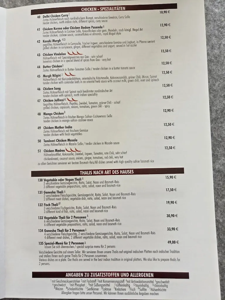 Menu_GANESHA - Indian Specialities Restaurant_Donau_image_1