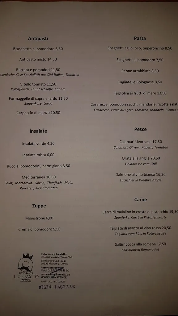 Menu_Ristorante Il Re Matto_Donau_image_1