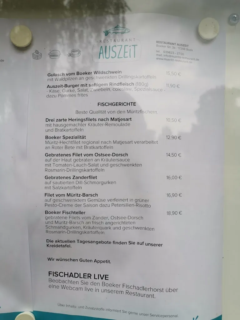 Menu_Restaurant Auszeit_Rechlin_image_1
