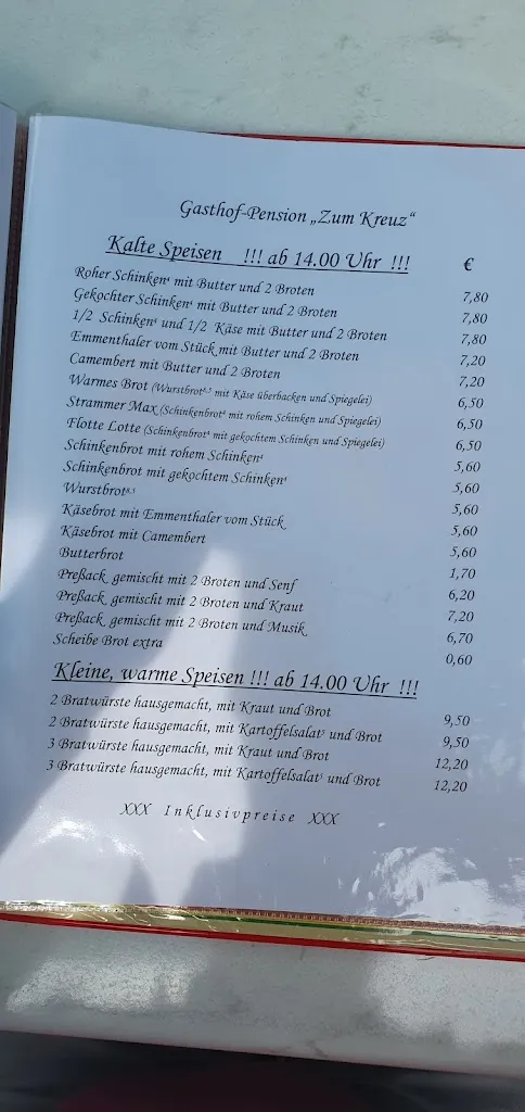 Menu_Gasthof Zum Kreuz_Flachslanden_image_1