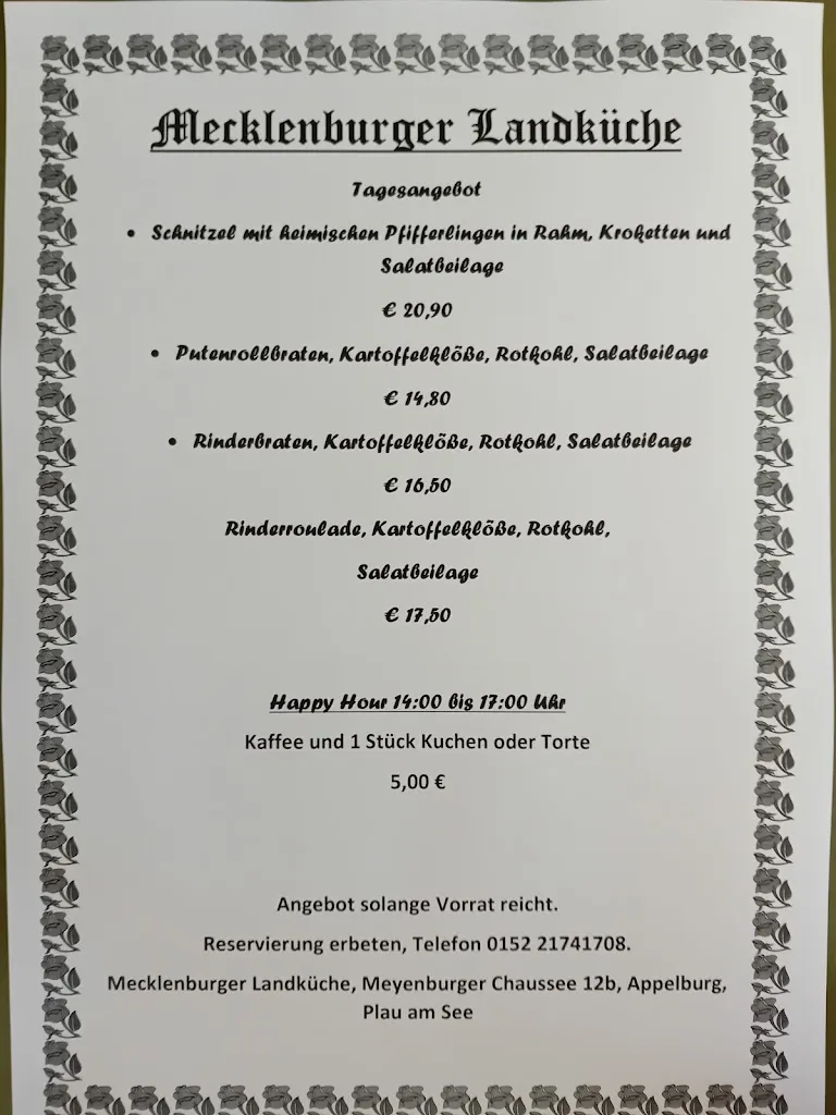 Menu_Mecklenburger Landküche Inh. Harry Camin_See_image_1