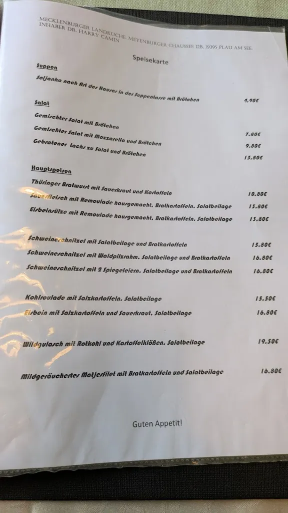 Menu_Mecklenburger Landküche Inh. Harry Camin_See_image_2