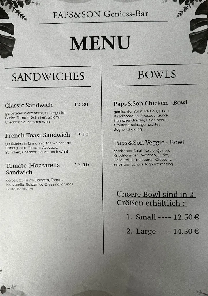 Menu_Paps & Son Geniess-Bar_See_image_2
