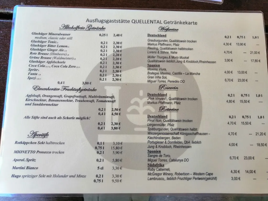 Menu_Ausflugsgaststätte Quellental - Mark Schlief_Hohenfelde_immagine_4