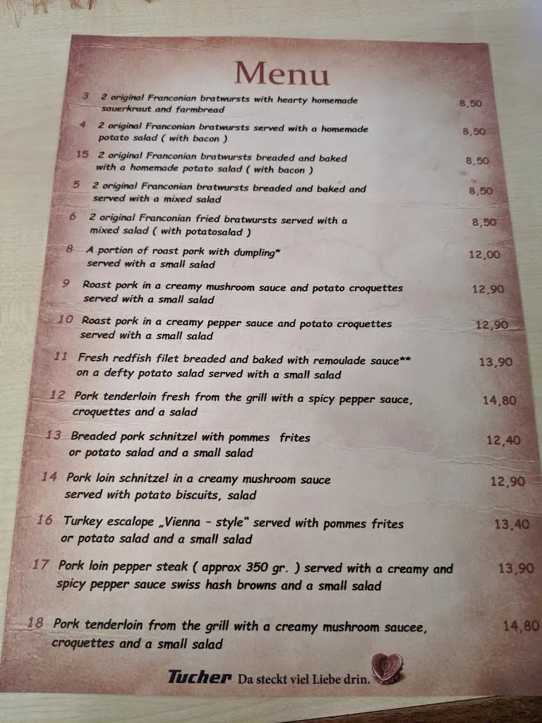 Menu_Restaurant Bratwurst Glöckle Ansbach_Ansbach_image_3