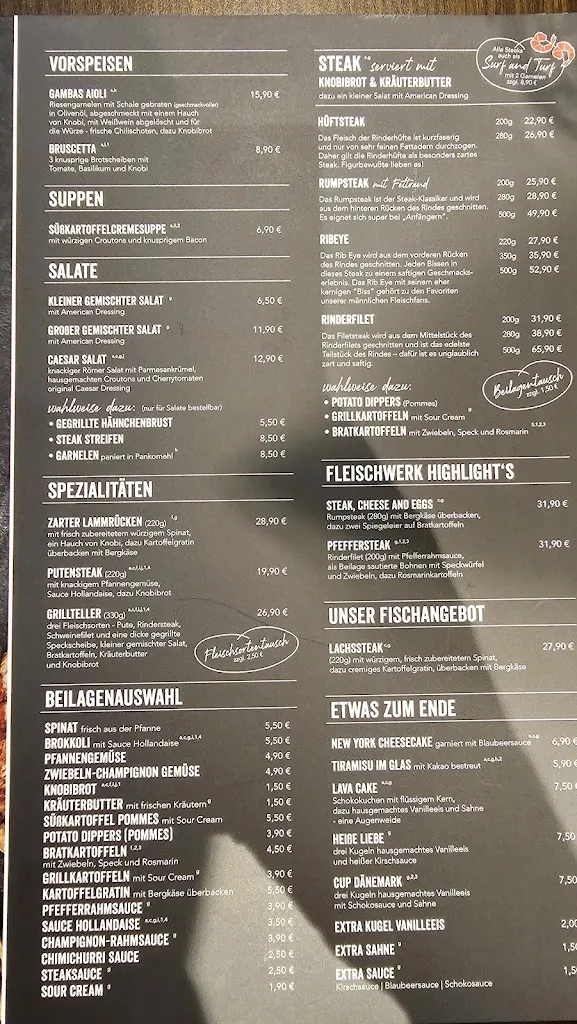 Menü_Fleischwerk Steakhouse_Preetz_Bild_3