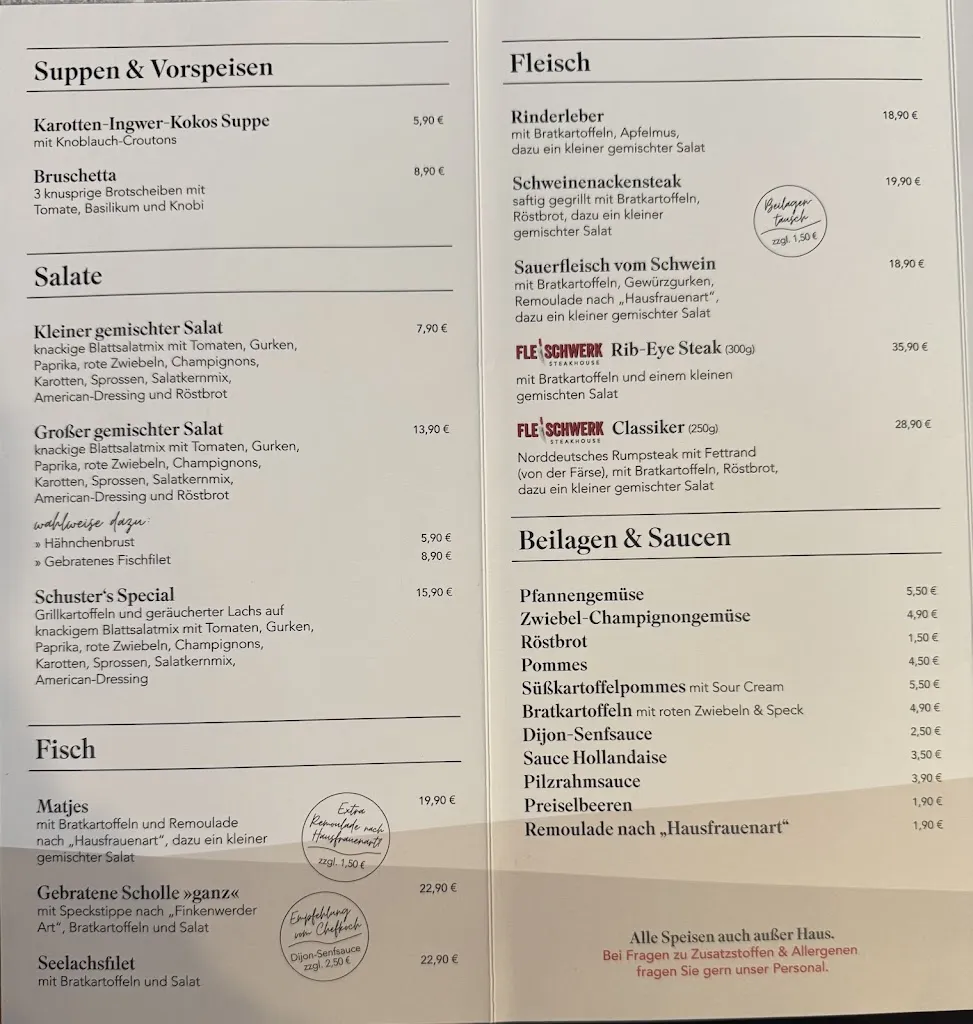 Menu_Restaurant Schuster_Preetz_immagine_2