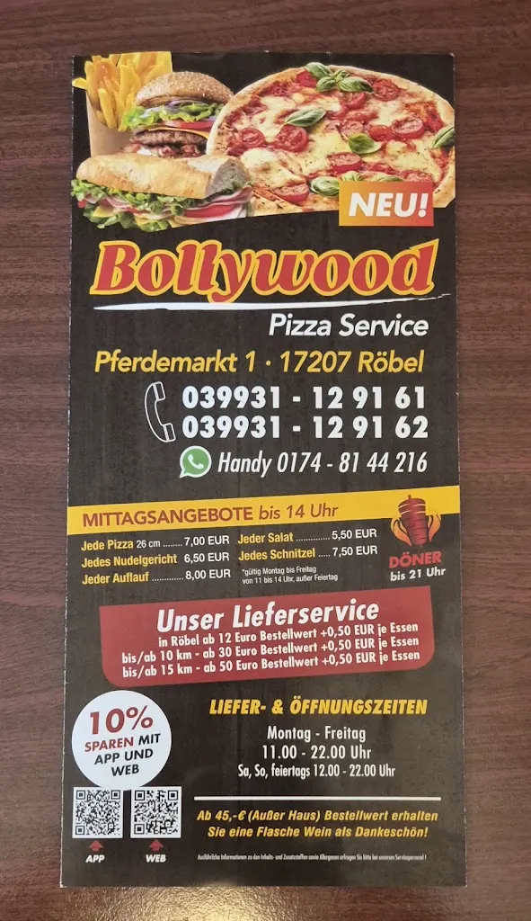 Menü_Bollywood Pizza_Röbel/Müritz_Bild_2