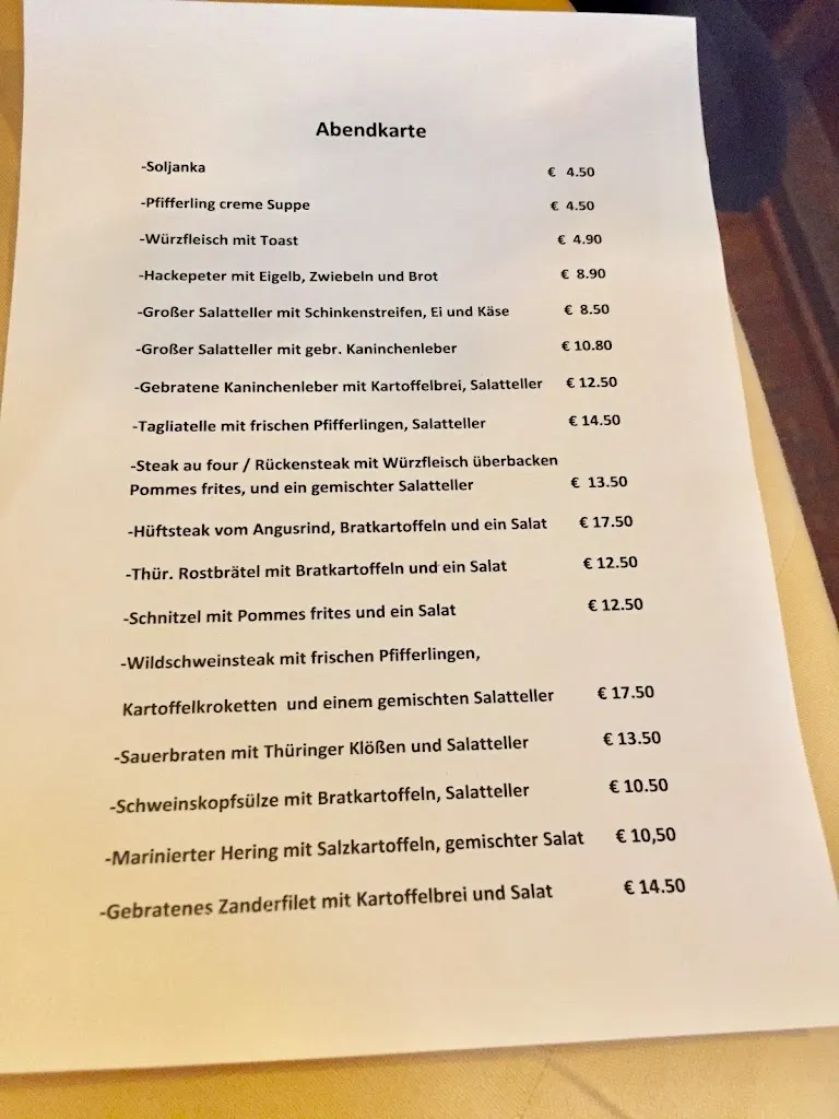 Menü_Gasthaus und Pension 