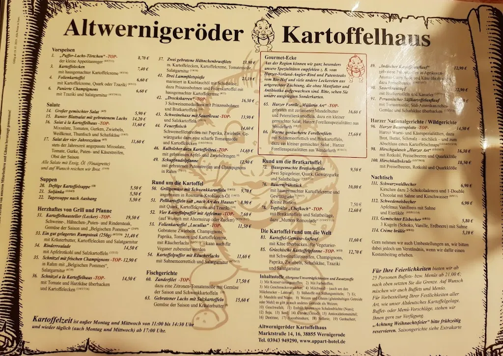 Menu_Altwernigeröder Kartoffelhaus_Wernigerode_image_1