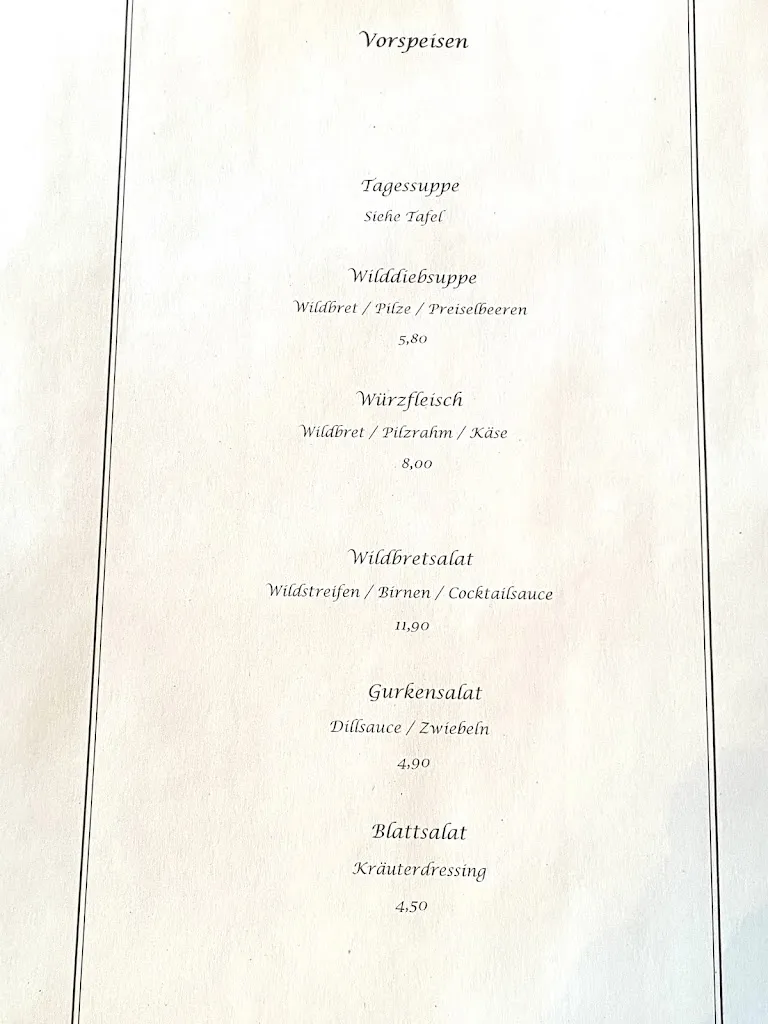 Menu_Wildgaststätte & Apartment Kleine Försterei_Lohme_image_1