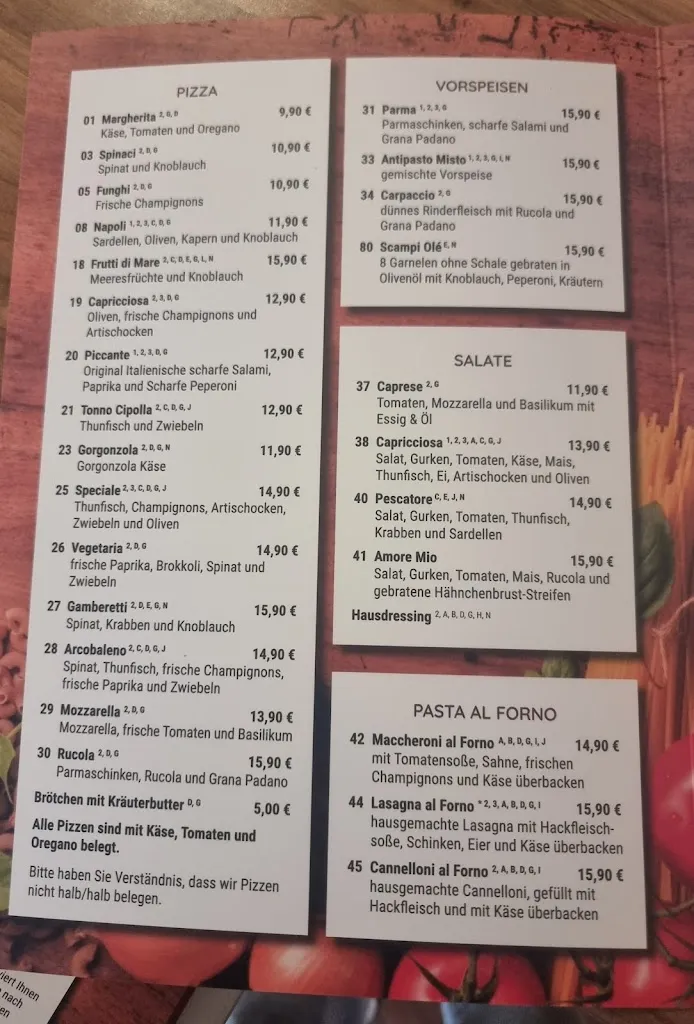 Menu_Pizzeria Arcobaleno_Rheinberg_image_3