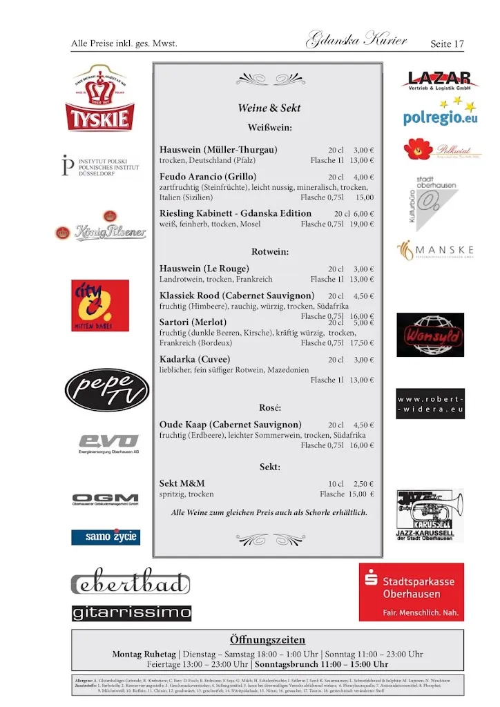 Menu_Restaurant Gdanska_Oberhausen_immagine_1