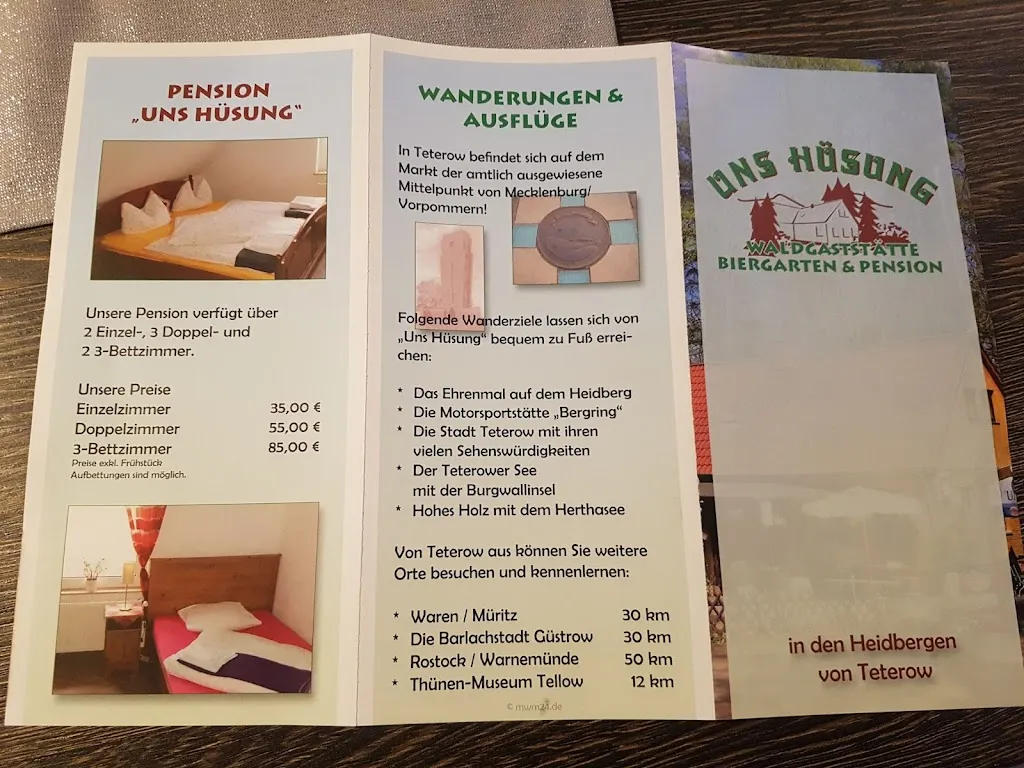 Menu_Waldgaststätte & Pension ''Uns Hüsung'' - Pascal Steinmetz_Teterow_immagine_3