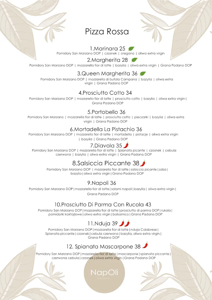 Menu_NapOli Trattoria_Poland_image_1
