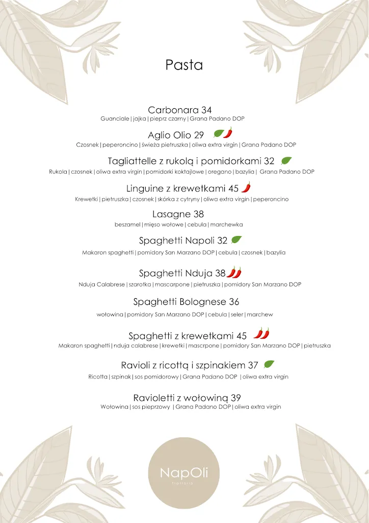 Menu_NapOli Trattoria_Poland_image_4
