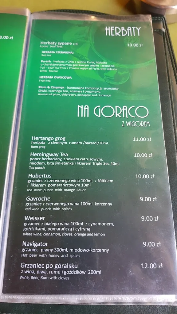 Menu_Restauracja Tatrzańska_Poland_image_4