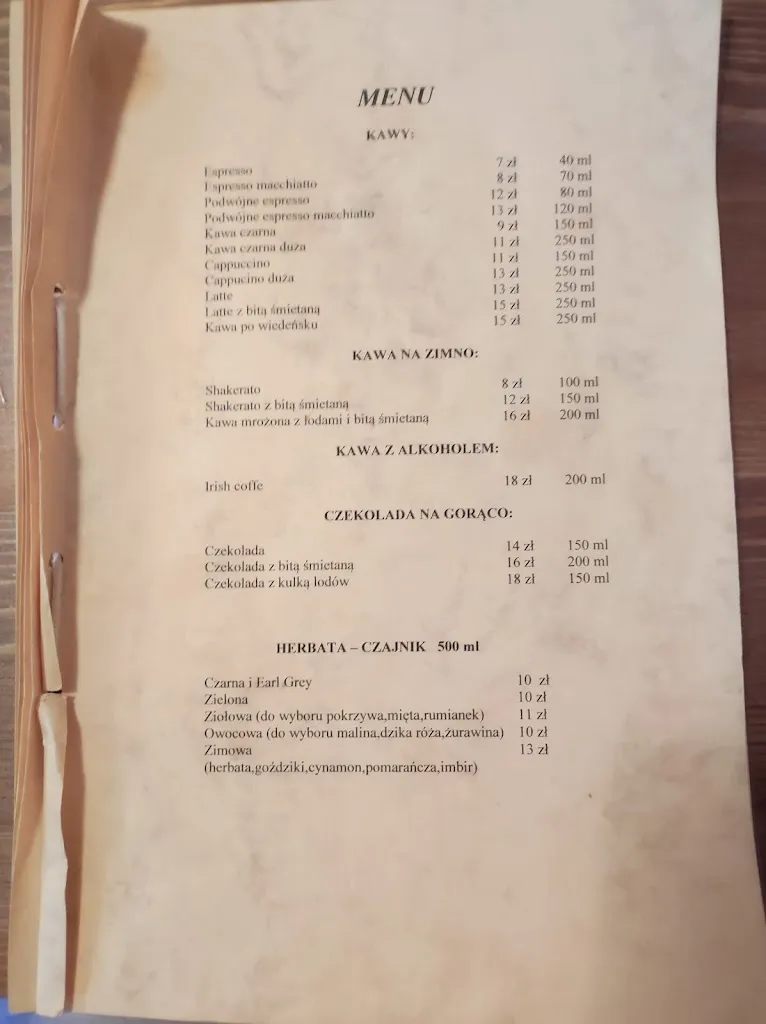 Menu_Porta Sei Pizzeria Kawiarnia Winiarnia_Poland_immagine_4