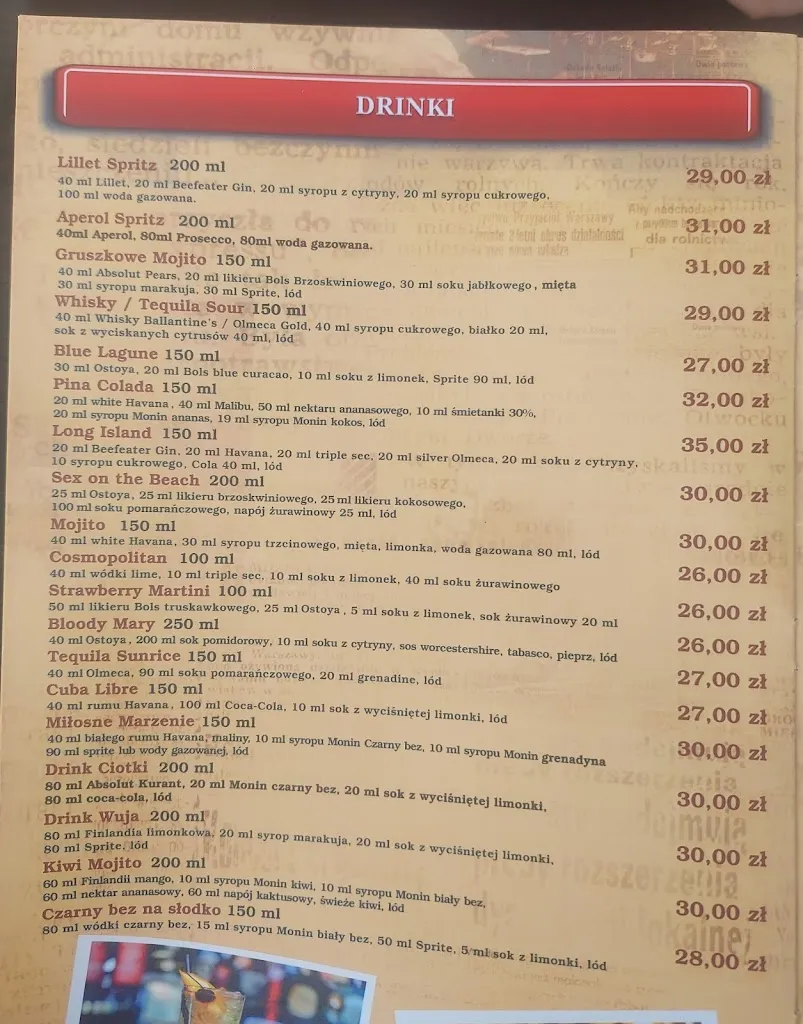 Menu_Piwiarnia Warka_Poland_image_2