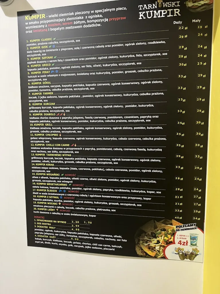 Menu_Tarnowski Kumpir_Poland_image_3