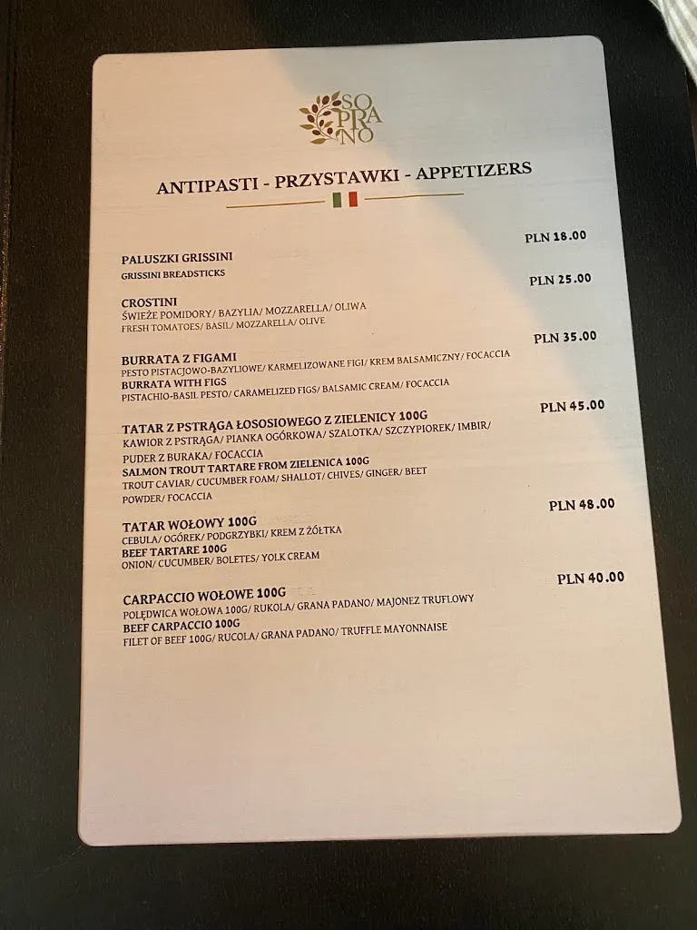 Menu_Restauracja Soprano_Poland_image_2