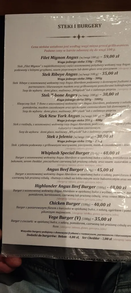 Menu_Whiplash Music Bar_Poland_image_3