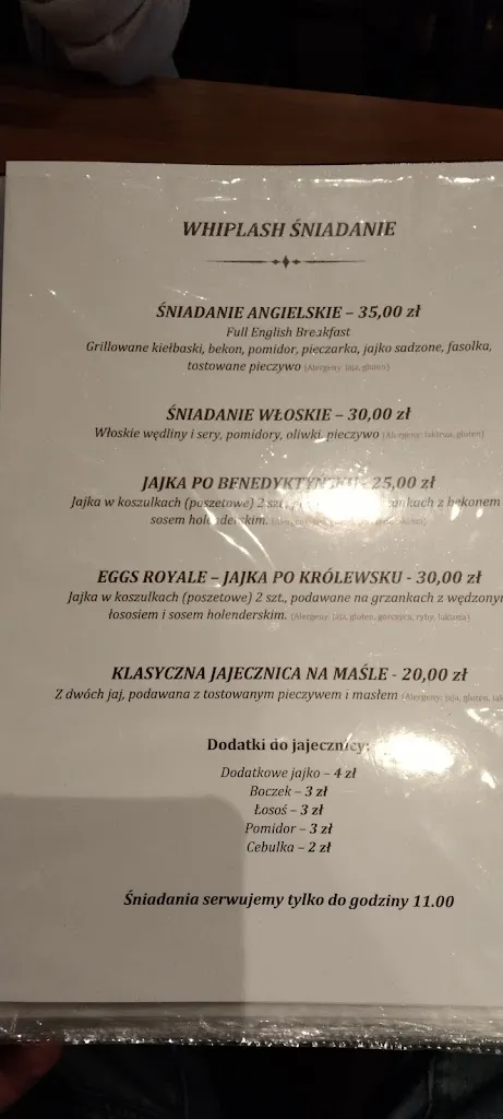 Menu_Whiplash Music Bar_Poland_image_4